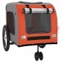 Bicycle pet trailer, iron frame, Oxford fabric in orange and grey. by , pet strollers - Ref: Foro24-93851, Price: 106,23 €, D...