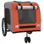 Fahrradanhänger Haustiere Bügeleisen Oxford Stoff orangegrau von , Kinderwagen für Haustiere - Ref: Foro24-93851, Preis: 108,...