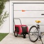 Fahrradanhänger Haustiere Eisen Stoff Oxford rot schwarz von , Kinderwagen für Haustiere - Ref: Foro24-94020, Preis: 109,30 €...