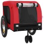 Fahrradanhänger Haustiere Eisen Stoff Oxford rot schwarz von , Kinderwagen für Haustiere - Ref: Foro24-94020, Preis: 109,30 €...
