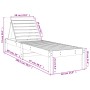 Massivholzliege Douglasie 199,5x60x74 cm von , Liegen - Ref: Foro24-825075, Preis: 107,50 €, Rabatt: %
