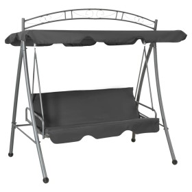 Wandelbares Gartenwippendach anthrazit 198x120x205 cm von vidaXL, Gartenwippen - Ref: Foro24-45074, Preis: 251,70 €, Rabatt: %