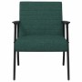 sillón Verde oscuro 59 x 75 x 78 cm tela en Sillones | Comprar online en Foro24