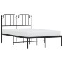 Bettgestell mit schwarzem Metallkopfteil 120x200 cm von , Betten und Lattenroste - Ref: Foro24-373885, Preis: 85,46 €, Rabatt: %