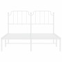 Metallbettgestell mit weißem Kopfteil 135x190 cm von , Betten und Lattenroste - Ref: Foro24-373935, Preis: 90,34 €, Rabatt: %