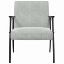 sillón Gris Claro 59 x 75 x 78 cm Terciopelo en Sillones | Comprar online en Foro24