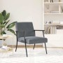 sillón Gris oscuro 59 x 75 x 78 cm Terciopelo en Sillones | Comprar online en Foro24