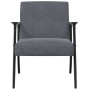 sillón Gris oscuro 59 x 75 x 78 cm Terciopelo en Sillones | Comprar online en Foro24