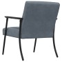 sillón Gris oscuro 59 x 75 x 78 cm Terciopelo en Sillones | Comprar online en Foro24