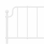 Bettgestell aus Metall mit weißem Kopfteil 180x200 cm von , Betten und Lattenroste - Ref: Foro24-373940, Preis: 113,62 €, Rab...