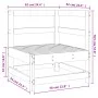 Garten-Ecksofa aus Massivholz imprägniert von , Modulare Sofas für den Außenbereich - Ref: Foro24-825477, Preis: 64,23 €, Rab...