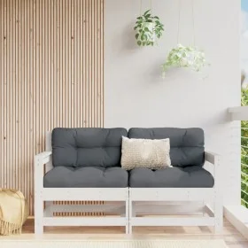 Corner garden sofas 2 units solid white pine wood by , Modular outdoor sofas - Ref: Foro24-825507, Price: 134,75 €, Discount: %