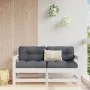 Corner garden sofas 2 units solid white pine wood by , Modular outdoor sofas - Ref: Foro24-825507, Price: 134,75 €, Discount: %