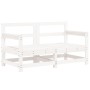 Garten-Ecksofas 2-tlg. massives Kiefernholz weiß von , Modulare Sofas für den Außenbereich - Ref: Foro24-825507, Preis: 136,5...