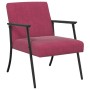 sillón Rojo vino 59 x 75 x 78 cm Terciopelo en Sillones | Comprar online en Foro24