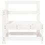 Corner garden sofas 2 units solid white pine wood by , Modular outdoor sofas - Ref: Foro24-825507, Price: 136,51 €, Discount: %