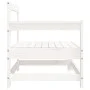 Corner garden sofas 2 units solid white pine wood by , Modular outdoor sofas - Ref: Foro24-825507, Price: 134,75 €, Discount: %