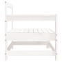 Garten-Ecksofas 2-tlg. massives Kiefernholz weiß von , Modulare Sofas für den Außenbereich - Ref: Foro24-825507, Preis: 136,5...