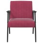 sillón Rojo vino 59 x 75 x 78 cm Terciopelo en Sillones | Comprar online en Foro24
