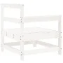 Corner garden sofas 2 units solid white pine wood by , Modular outdoor sofas - Ref: Foro24-825507, Price: 134,75 €, Discount: %