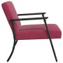 sillón Rojo vino 59 x 75 x 78 cm Terciopelo en Sillones | Comprar online en Foro24