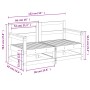 Eck-Gartensofas 2 Stk. Massivholz Douglasie von , Modulare Sofas für den Außenbereich - Ref: Foro24-825511, Preis: 120,29 €, ...