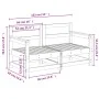 Eck-Gartensofas 2 Stk. Massivholz Douglasie von , Modulare Sofas für den Außenbereich - Ref: Foro24-825511, Preis: 118,54 €, ...