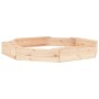 Sandpit with octagonal solid pine wood seats by , sandboxes - Ref: Foro24-825016, Price: 72,89 €, Discount: %