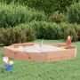 Arenero con asientos octógono madera maciza de abeto Douglas de , Cajones de arena - Ref: Foro24-825021, Precio: 80,24 €, Des...