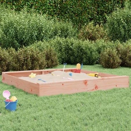 Sandbox with solid Douglas fir square seats by , sandboxes - Ref: Foro24-825042, Price: 105,95 €, Discount: %