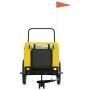 Bicycle trailer for pets, made of iron and Oxford fabric in yellow and black. by , pet strollers - Ref: Foro24-94029, Price: ...