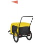 Fahrradanhänger Haustiere Eisen Stoff Oxford gelb schwarz von , Kinderwagen für Haustiere - Ref: Foro24-94029, Preis: 123,18 ...