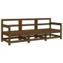 3-piece solid pine wood garden furniture set in honey brown. by , Modular outdoor sofas - Ref: Foro24-825530, Price: 198,00 €...