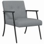 sillón Gris Claro 59 x 75 x 78 cm tela en Sillones | Comprar online en Foro24