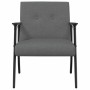 sillón Gris oscuro 59 x 75 x 78 cm tela en Sillones | Comprar online en Foro24