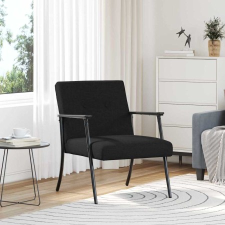 sillón Negro 59 x 75 x 78 cm tela en Sillones | Comprar online en Foro24