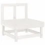 3-teiliges Gartenmöbel-Set massives Zirbenholz weiß von , Modulare Sofas für den Außenbereich - Ref: Foro24-825409, Preis: 15...