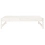 Gartenhocker aus massivem Kiefernholz weiß 120x80 cm von , Modulare Sofas für den Außenbereich - Ref: Foro24-825710, Preis: 8...