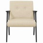 sillón Crema 59 x 75 x 78 cm tela en Sillones | Comprar online en Foro24