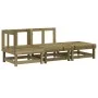 3-piece garden furniture set made of impregnated pine wood by , Modular outdoor sofas - Ref: Foro24-825414, Price: 142,51 €, ...