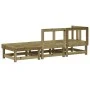 3-piece garden furniture set made of impregnated pine wood by , Modular outdoor sofas - Ref: Foro24-825414, Price: 142,51 €, ...