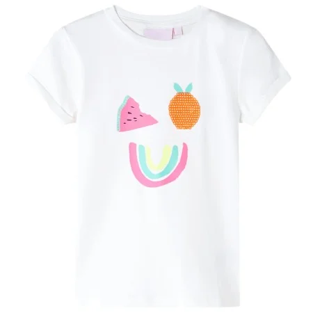 Child's t-shirt in off-white color, size 104. by , Kids T-shirts - Ref: Foro24-11380, Price: 8,30 €, Discount: %