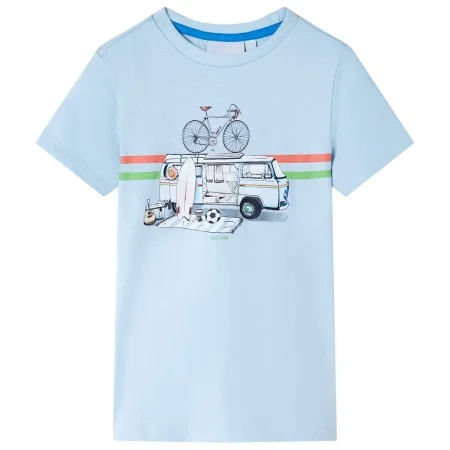 Camiseta infantil azul claro 92 de , Camisetas para niños - Ref: Foro24-12039, Precio: 8,32 €, Descuento: %