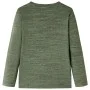 Long-sleeved khaki melange children's t-shirt size 104 by , Kids T-shirts - Ref: Foro24-13190, Price: 8,64 €, Discount: %