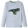 Langarm-T-Shirt für Kinder grau melange 116 von , Kinder-T-Shirts - Ref: Foro24-13261, Preis: 8,59 €, Rabatt: %