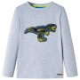 Langarm-T-Shirt für Kinder grau melange 116 von , Kinder-T-Shirts - Ref: Foro24-13261, Preis: 8,66 €, Rabatt: %