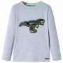 Langärmeliges grau meliertes 140 Kinder-T-Shirt von , Kinder-T-Shirts - Ref: Foro24-13263, Preis: 10,22 €, Rabatt: %