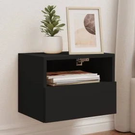 Wall-mounted TV furniture 2 units engineered wood black 40x30x30 cm by , TV Furniture - Ref: Foro24-836843, Price: 41,82 €, D...