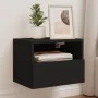 Wall-mounted TV furniture 2 units engineered wood black 40x30x30 cm by , TV Furniture - Ref: Foro24-836843, Price: 41,82 €, D...