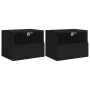 Wand-TV-Möbel 2 Stk. Ingenieurholz schwarz 40x30x30 cm von , TV-Möbel - Ref: Foro24-836843, Preis: 41,82 €, Rabatt: %